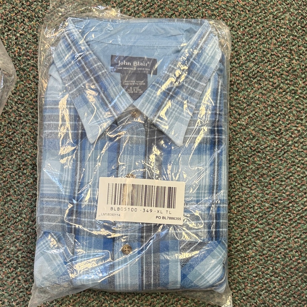 Men's Plaid long sleeve Shirt